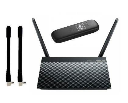  ZTE MF831 + Asus RT-AC51u + термінальні антени на 4 дб