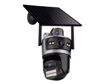  4G уличная камера с солнечной панелью iCSee 2MP+2MP TO11-4GEU-9W
