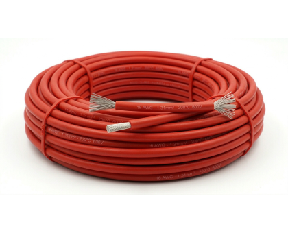 Силіконовий термостійкий кабель 16 AWG червоний, 1м